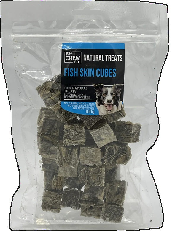 K9 Chew Co. Fish Skin Cubes