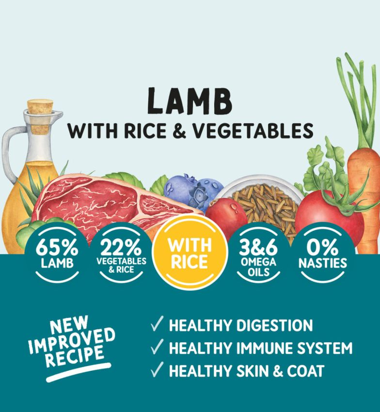 Naturo Tray Lamb with Rice & Veg 400g