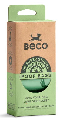 Beco Poop Bags x 4 Rolls - 60 Bags (unscented)