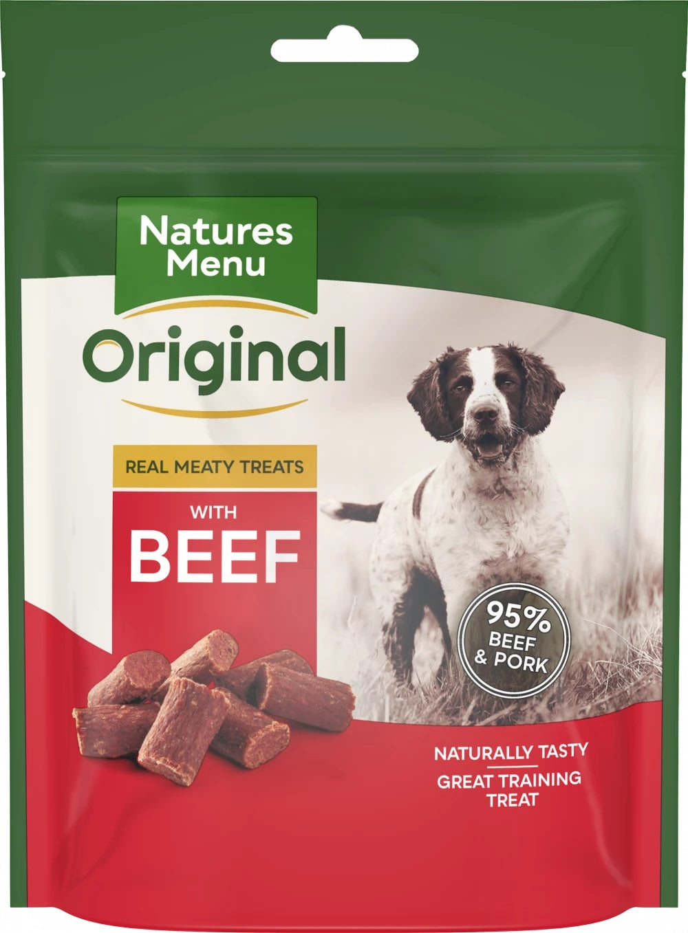 Natures Menu Real Meaty Dog Treats Beef 120g