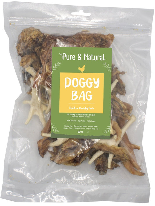 Pure & Natural Doggy Bag Chicken Variety 500g