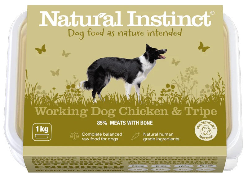 Natural Instinct Natural Working Dog Tripe & Chicken 1kg