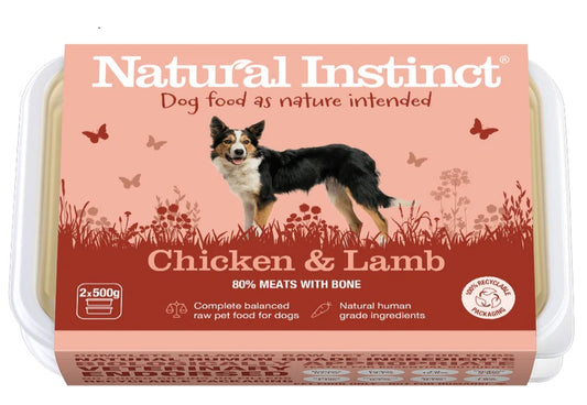 Natural Instinct Natural Chicken & Lamb (Twin Pack) 2 x 500g