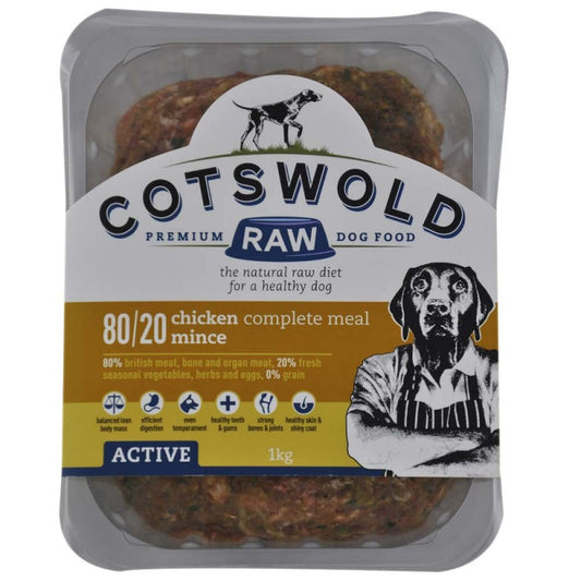 Cotswold Raw Adult Working Dog Chicken 1kg Mince