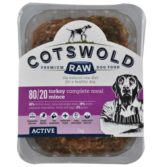 Cotswold Raw Adult Working Turkey 1kg Mince