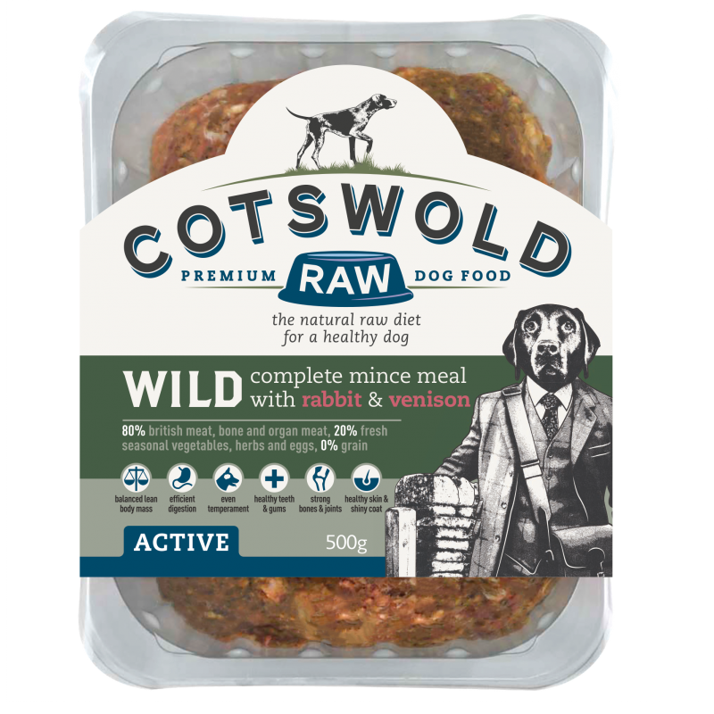 Cotswold Raw Adult Working Dog Wild - Rabbit and Venison 1kg