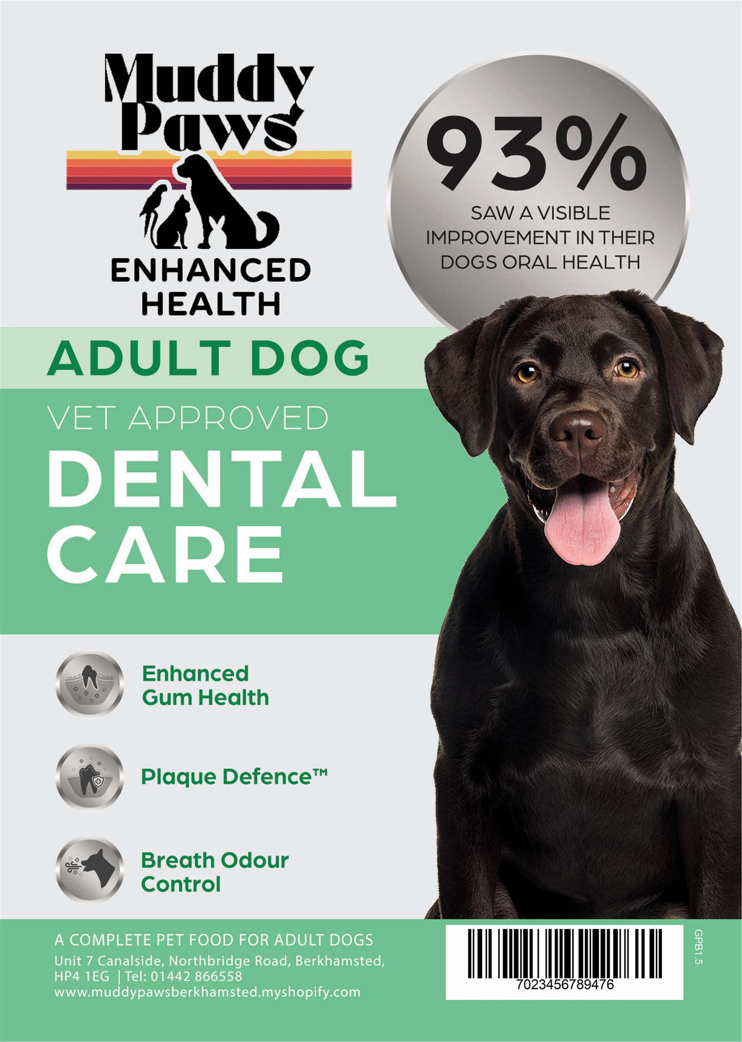 Muddy Paws Peptide+ Dental Care 1.5kg