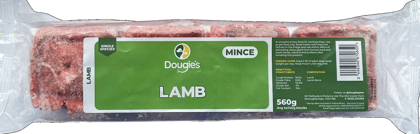 Dougies 90/10 Lamb Mince 560g