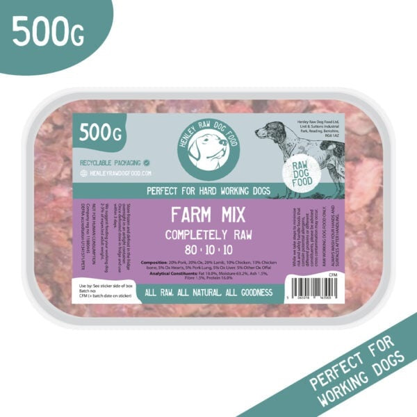 Henley Raw Farm Mix - 80/10/10 - 500g