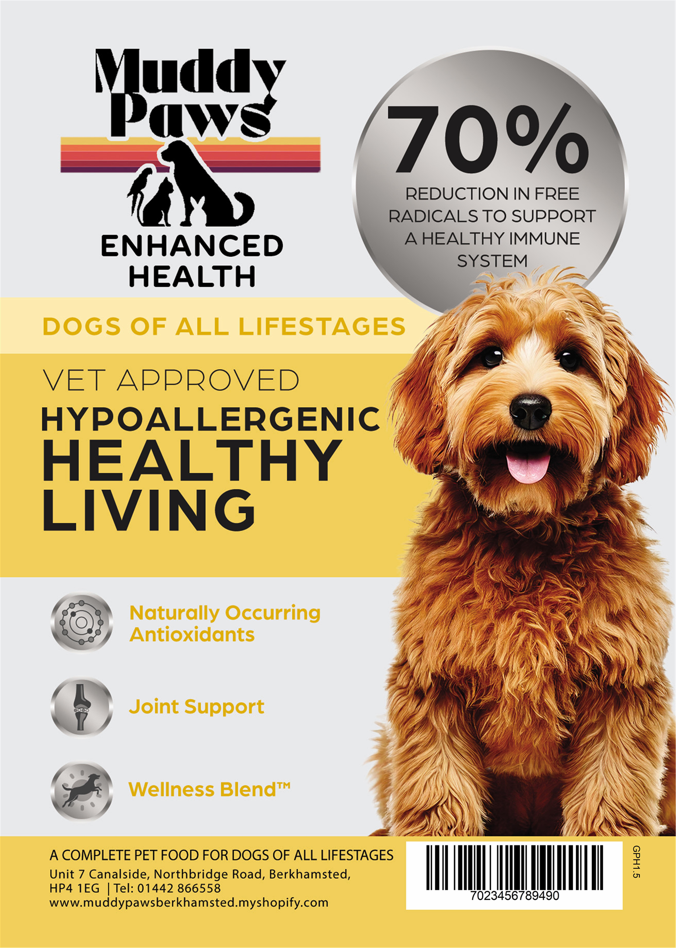 Muddy Paws Peptide+ Healthy Living 1.5kg