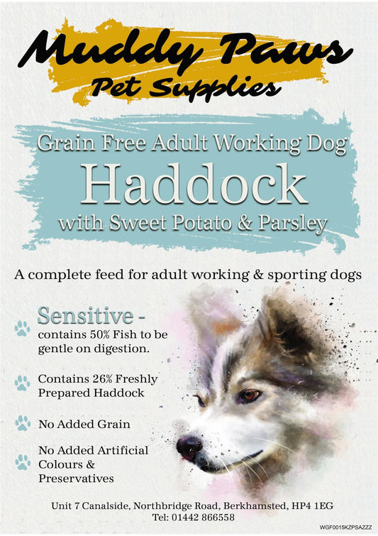 Muddy Paws Grain Free Adult Haddock 15kg