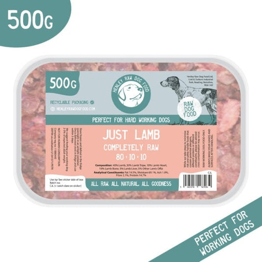 Henley Raw Just Lamb 80/10/10 - 500g