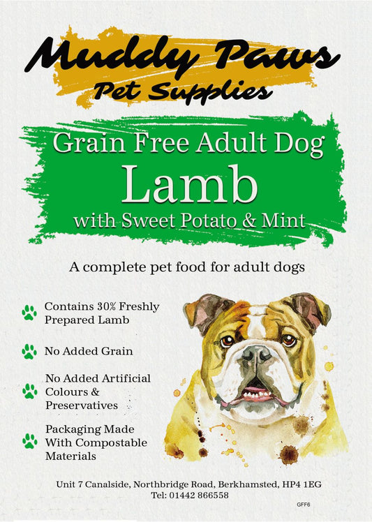 Muddy Paws Grain Free Adult Lamb 6kg