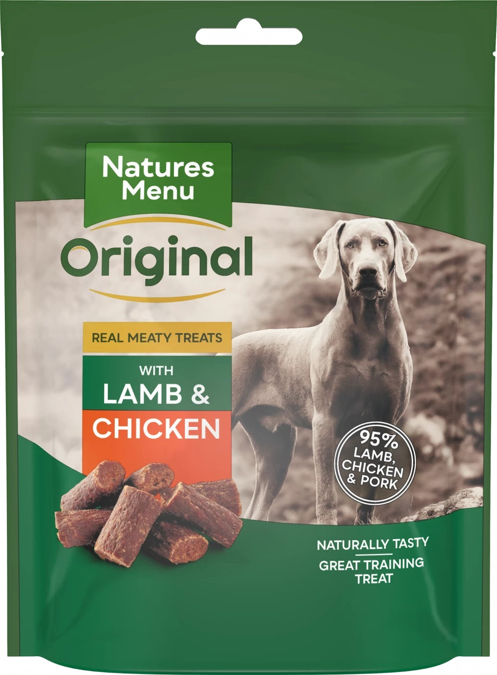 Natures Menu Real Meaty Dog Treats 120g Pack Lamb