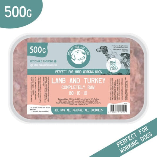 Henley Raw Lamb and Turkey - 80/10/10 - 500g