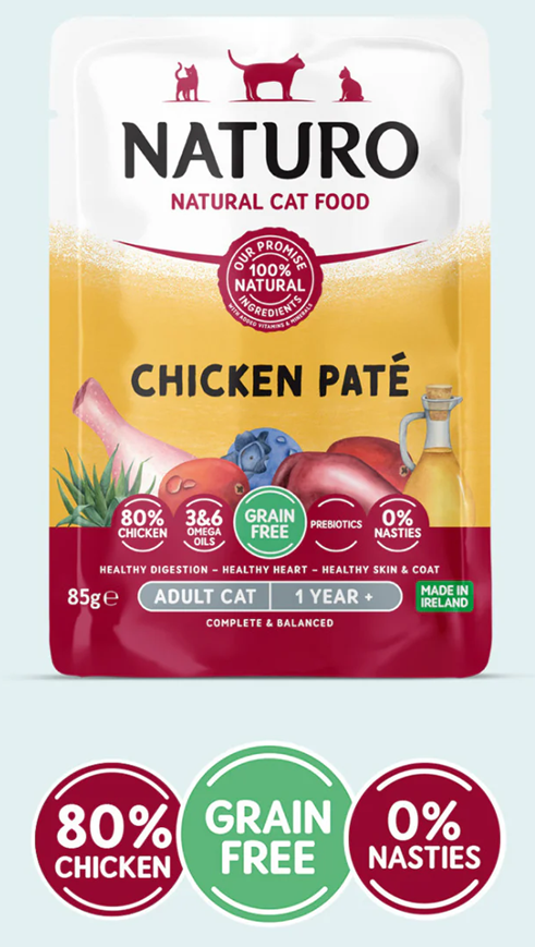 Naturo Adult Cat Chicken Pate 85g