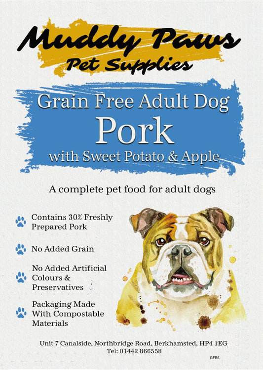 Muddy Paws Grain Free Adult Pork 2kg