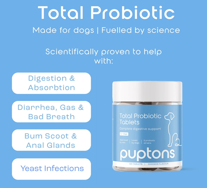 Puptons Total Probiotic Powder 120g