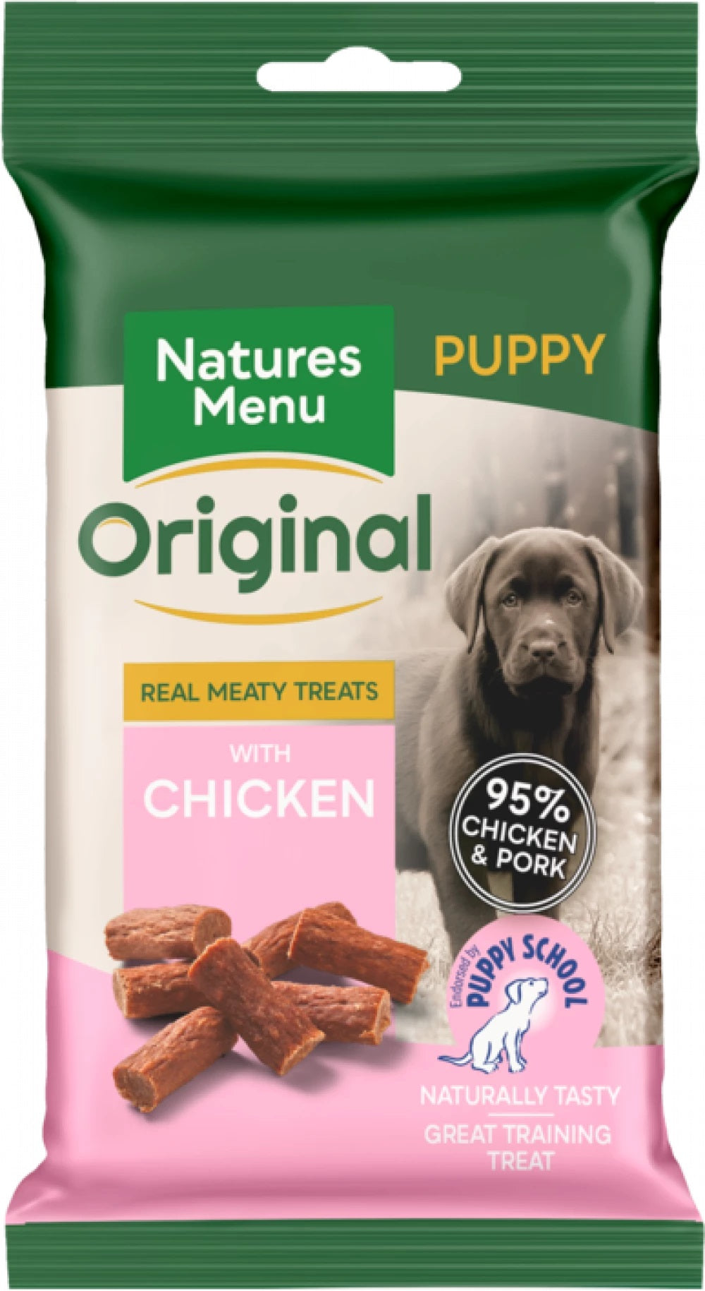 Natures Menu Real Meaty Treats Chicken for Puppies