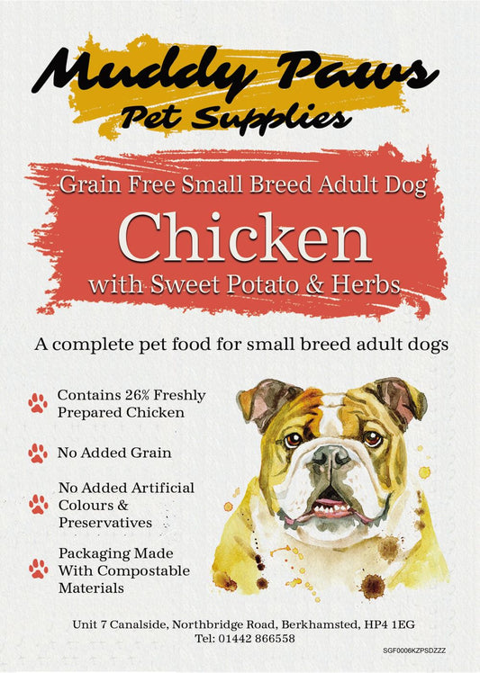 Muddy Paws Grain Free Adult Chicken Small Breed 6kg