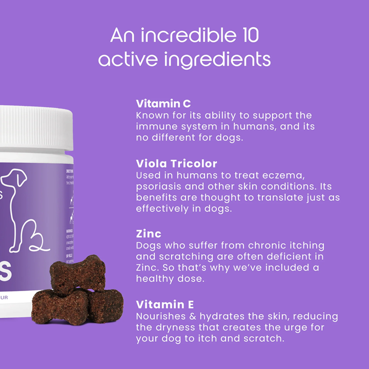 Puptons Total Itch Relief & Immunity Treats 90g