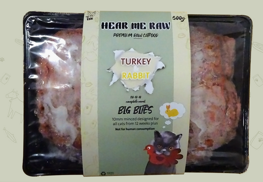 Hear me Raw! Cat Turkey & Rabbit 500g