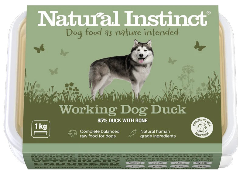 Natural Instinct Natural Working Dog Duck 1kg