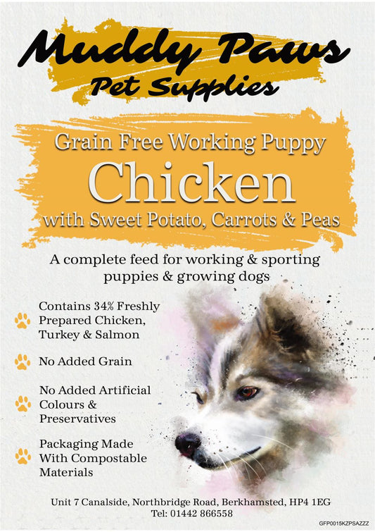 Muddy Paws Grain Free Chicken Puppy 15kg