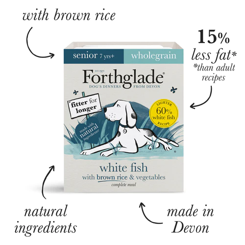 Forthglade White Fish with Brown Rice and Vegetables Senior 395g