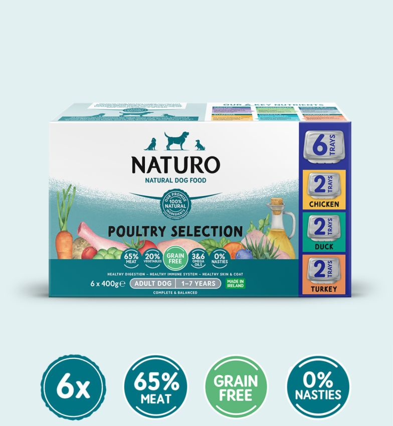 Naturo Tray Grain Free Poultry Variety 12 x 400g