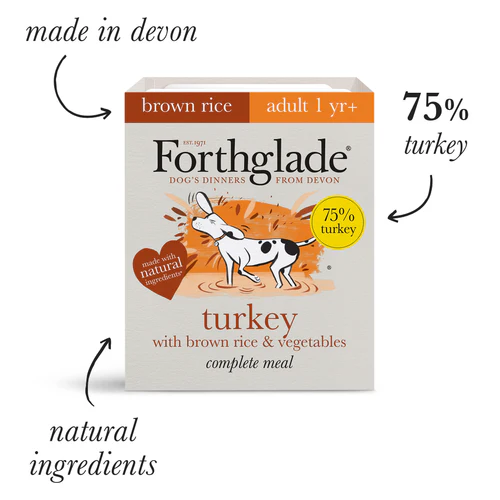 Forthglade Turkey & Brown Rice Adult 395g